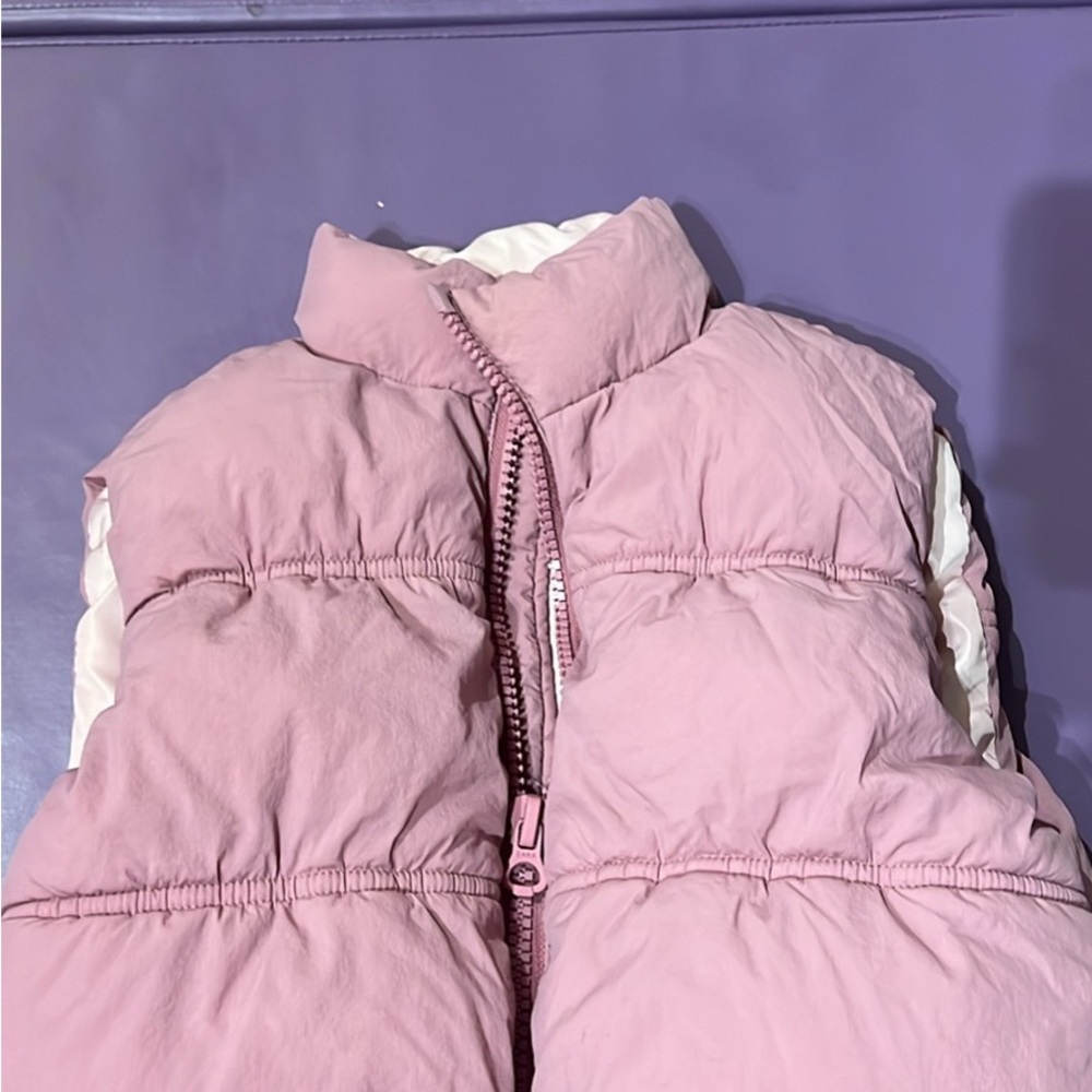 Zara Light Pink Kids Puffer Vest